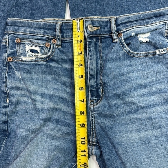American Eagle Stretch Super hi Rise Flare Jeans Size 6 - Picture 10 of 14
